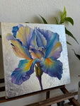 Blooming Iris Painting
