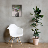 "Humming a sweet succulent" Canvas Print